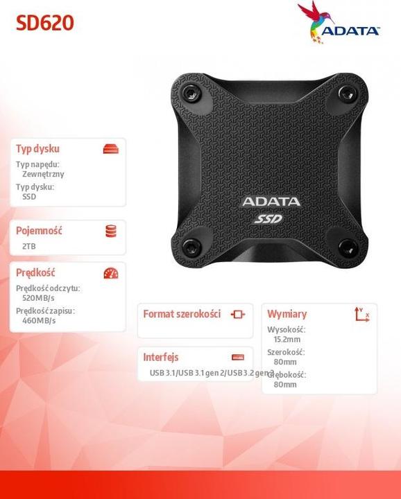 Actual product image Adata SD620 (2 TB)