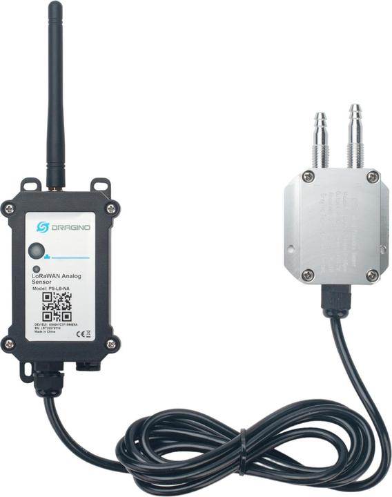 Actual product image Dragino PS-LB D11 LoRaWAN Differenzdrucksensor -200 bis 200Pa Node 868MHz