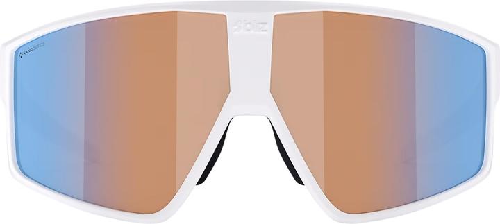 Immagine prodotto Bliz P002S (bianco opaco, Nano Optics Nordic Ligh Coral - Arancione con multi blu)