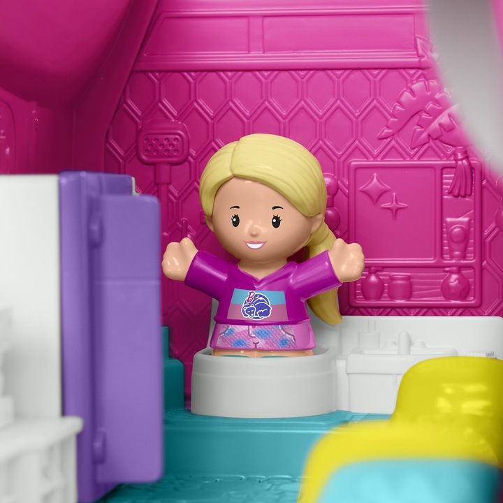 Produktbild Fisher-Price Little People Barbie Little Dreamcamper Spielset mit Lichtern und Geräuschen, 2 Figuren (85)