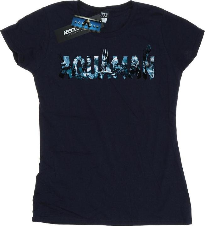 Produktbild Aquaman Text Logo TShirt (L)