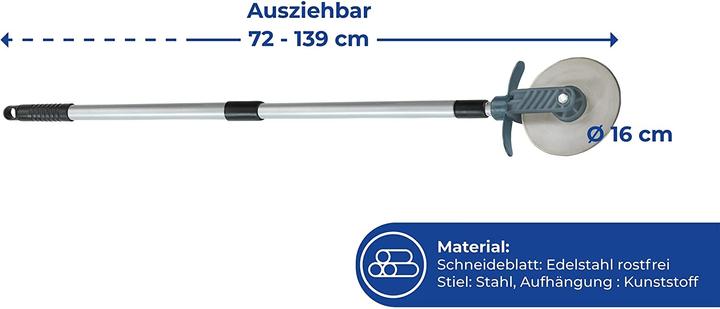 Actual product image Wenko Lawn edge roller 72.0 - 139.0 cm (Weed whacker, Garden machinery tools)