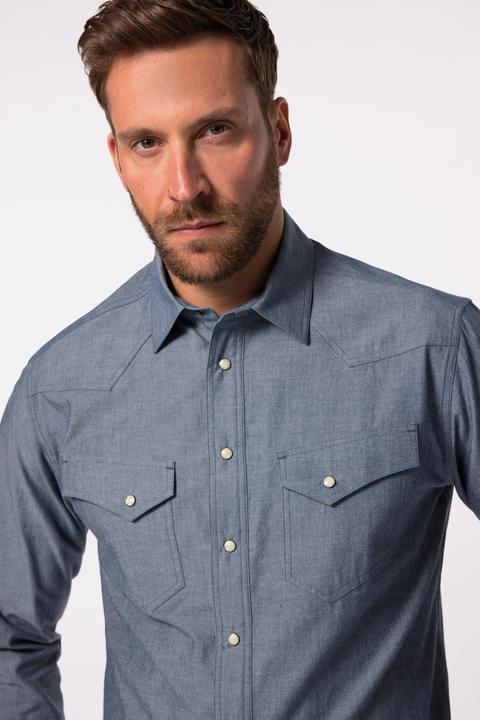 Produktbild JP1880 Hemd, Langarm, Cowboy, Kentkragen, Modern Fit (7XL)