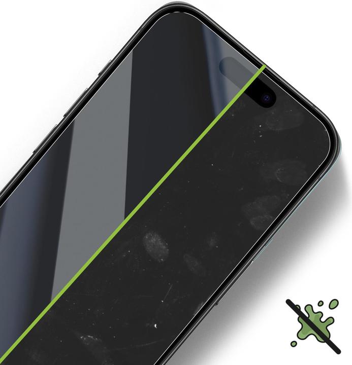 Actual product image Mayaxess CrystalGuard screen film (1 pcs., Apple iPhone 15 Pro)