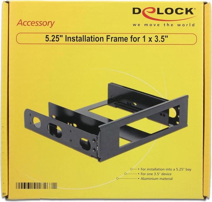 Produktbild Delock 5.25" Einbausatz, 1x 3.5" in 5.25"
