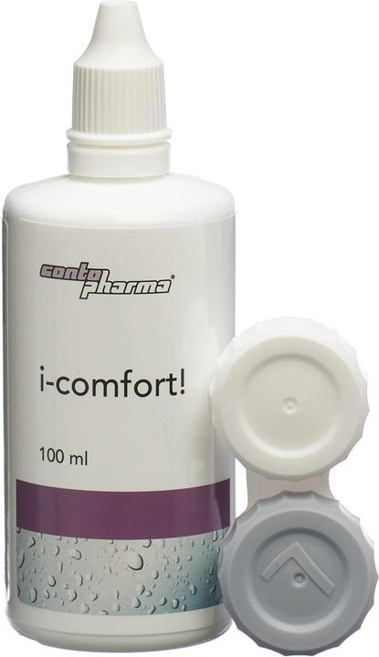 Actual product image Contopharm Aufbewahrungs- und Abspüllösung i-comfort! i-comfort! (Saline solution Lens solution, 100 ml)