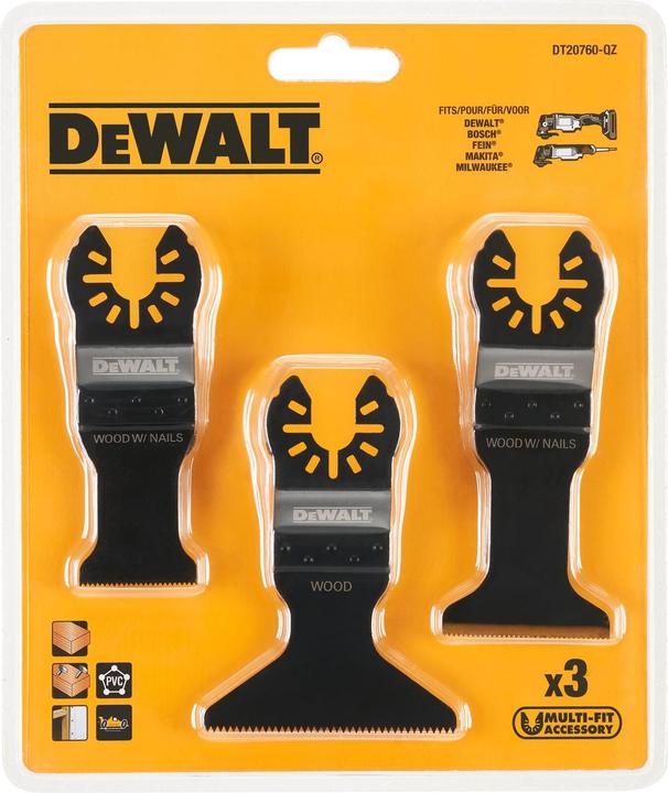 Actual product image DeWalt Multitool Sägeblätter