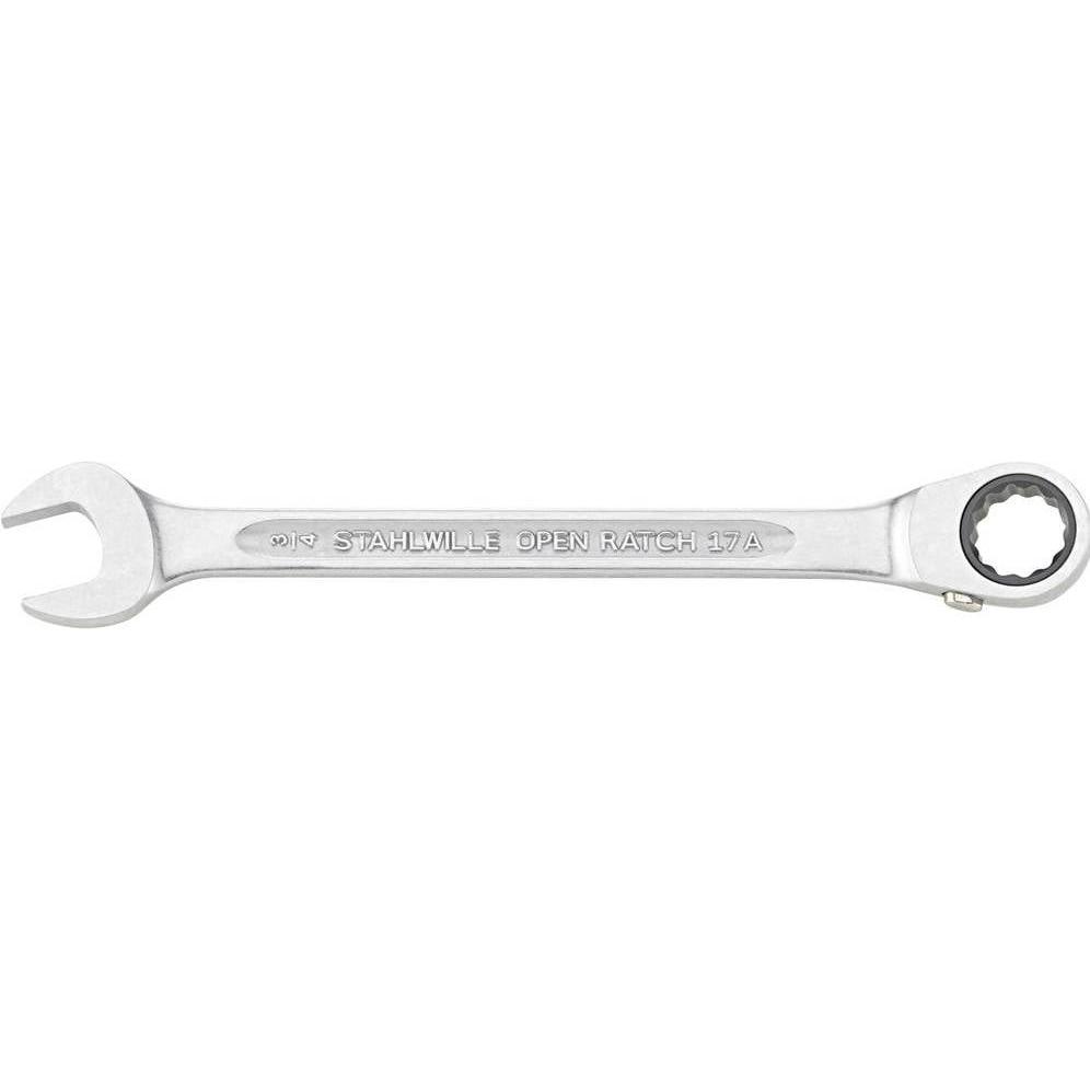Stahlwille, Schraubenschlüssel, Ratschenringmaulschlüssel SW 1/4″ L.134mm
