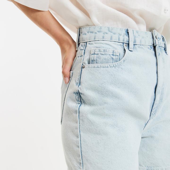 Actual product image La Redoute Collections High Waist Jean Shorts (Frequency band 38 (2600 MHz))