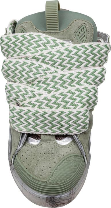 Produktbild Lanvin curb sneakers in leather and mesh colour green (39)