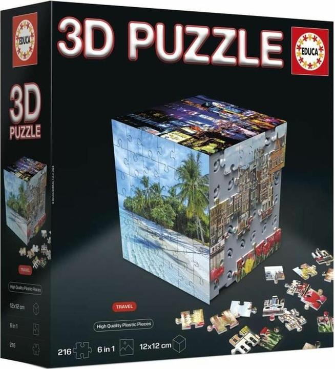 Produktbild Educa 3D Puzzle Cube Travel (216 Teile)