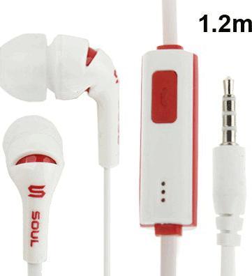 Immagine prodotto Hermex Cavo FLAT cuffie stereo basse in ear microfono + spine AUX placcate in oro + ON OFF - Bianco (Cablato)
