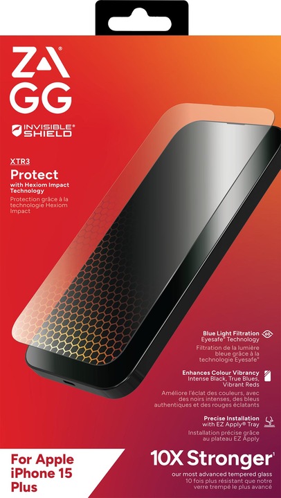 Produktbild Zagg Invisibleshield Glass Xtr3 Am E (1 Stück, Apple iPhone 15 Plus)