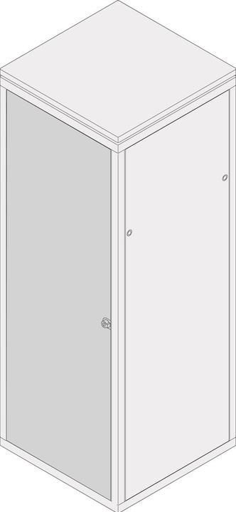 Productafbeelding Schroff STALEN DEUR 43HE 800B 180GR RAL7021