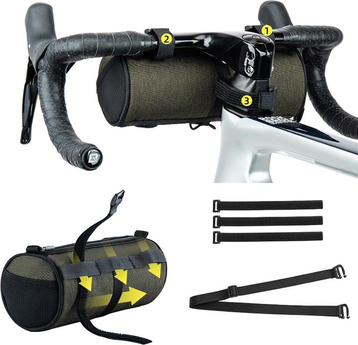 Actual product image Rockbros Handlebar Bag (2 l, Handlebar bag)