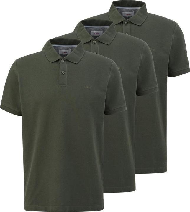 Produktbild s.Oliver 3er Pack Basic Poloshirt (XL)