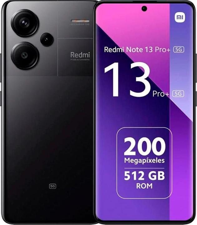 Produktbild Xiaomi Redmi Note 13 Pro+ (512 GB, Schwarz, 6.67", Dual SIM, 5G)