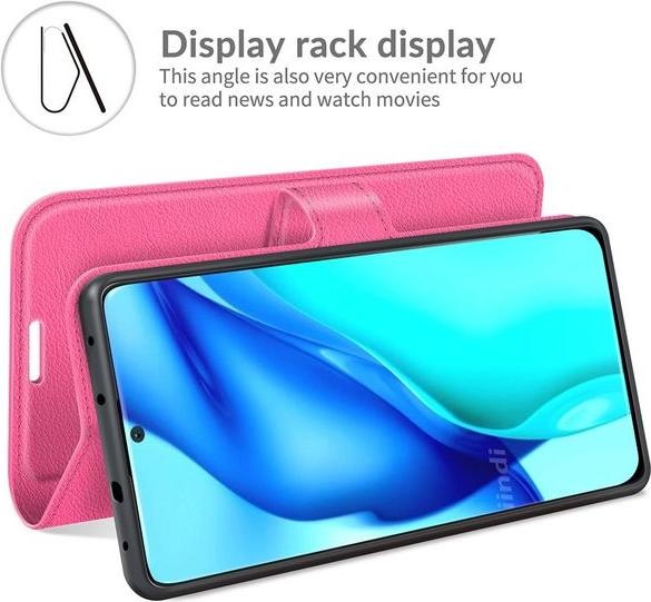 Actual product image MU Classic Litchi Leather Bookcover Series (Huawei P50 Pro)