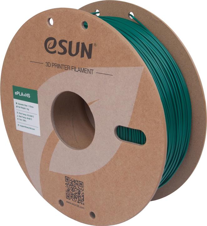 Actual product image eSUN Filament PLA+ High Speed Stechpalmen Grün 1.75mm 1000g (PLA, 1.75 mm, 1000 g)