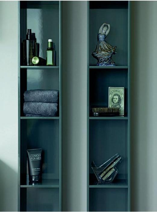 Produktbild Duravit Regalelement L-CUBE 180x180x1400mm dolomiti grey hochglanz