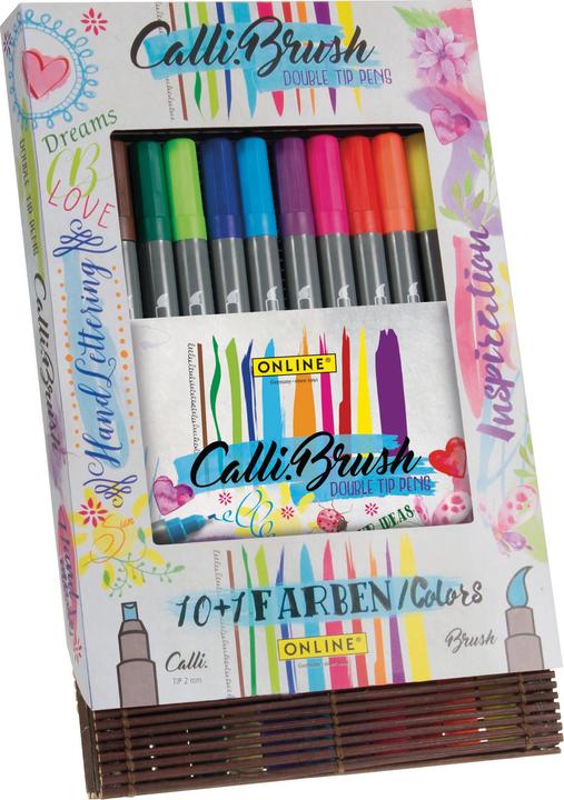 Online Calli Brush Pen (Mehrfarbig, 11 x)