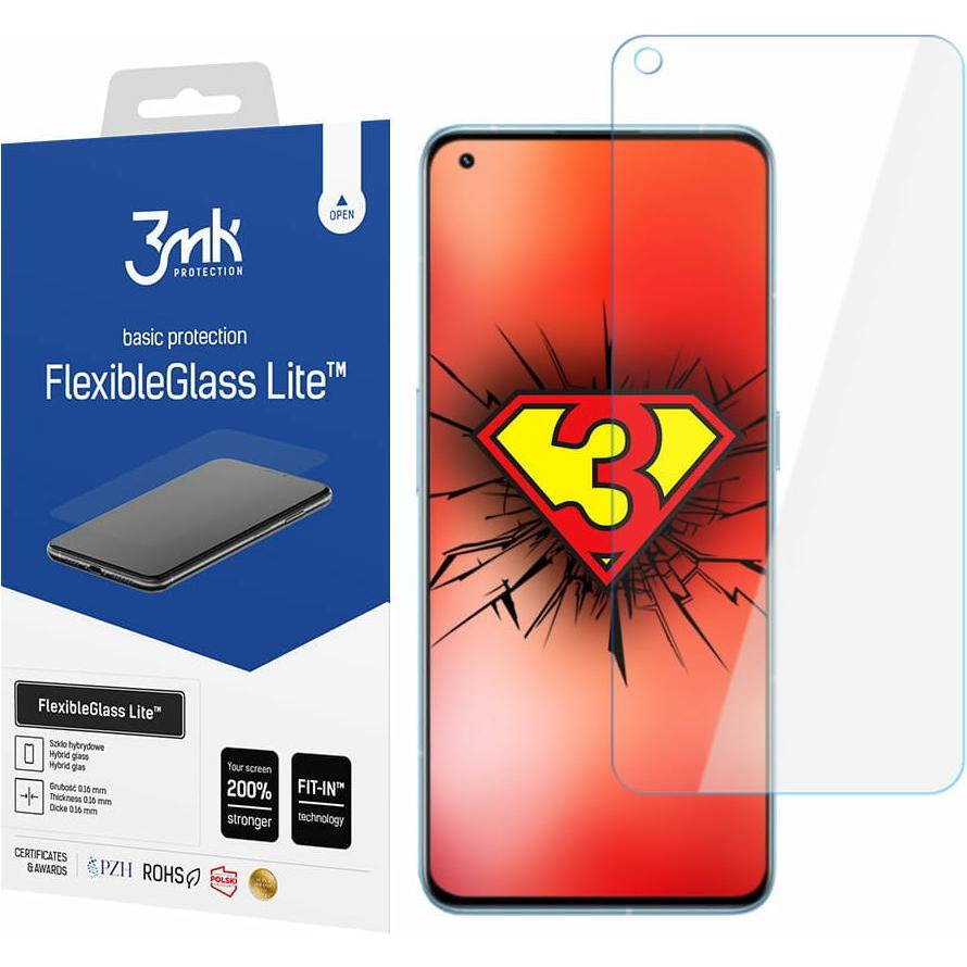 Thumbnail - 3MK hybrid glass Flexible 2.5D Lite for Realme GT 2 Pro (1 Stück, Realme GT 2 Pro), Smartphone Schutzfolie, Mehrfarbig
