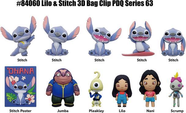 Monogram Lilo & Stitch Movie 3D Schaumstoff-Taschenanhänger Serie 1 Display (24)