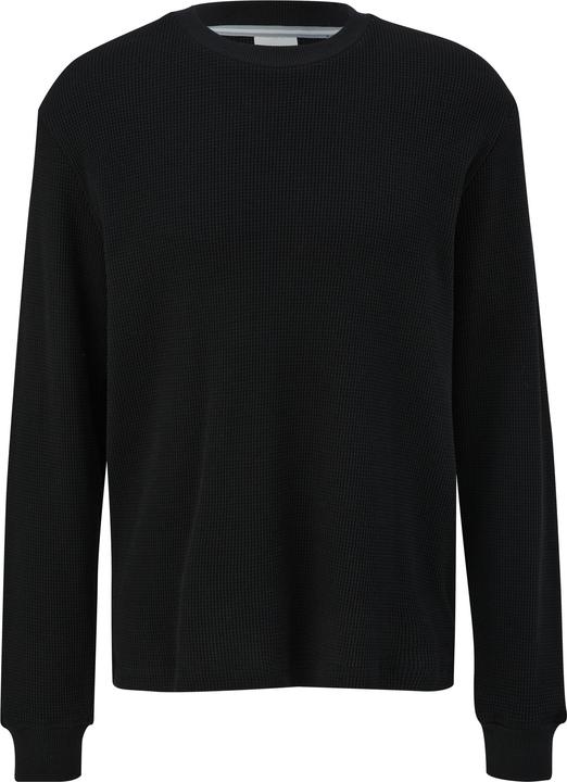 Produktbild s.Oliver Sweatshirt Sweatshirt mit Waffelpiqué-Struktur (3XL)