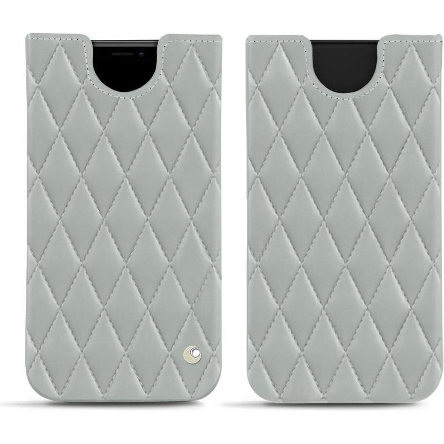 Noreve Lederschutzhülle (Apple iPhone XS Max), Smartphone Hülle, Grau