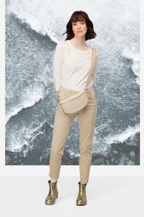 Actual product image Laurasøn Khaki Fringed Hem Jeans (40)