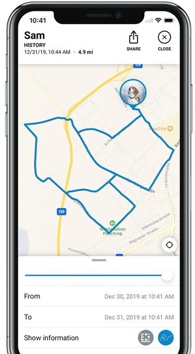 Produktbild Tractive Dog 4 GPS Tracker für Hunde (Hund, Allgemein)
