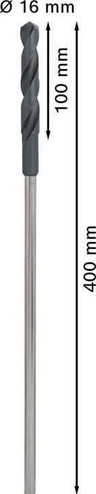 Actual product image Bosch Professional Zubehör PRO Wood HSS installation drill bit, 16 x 100 x 400 mm (10 mm)