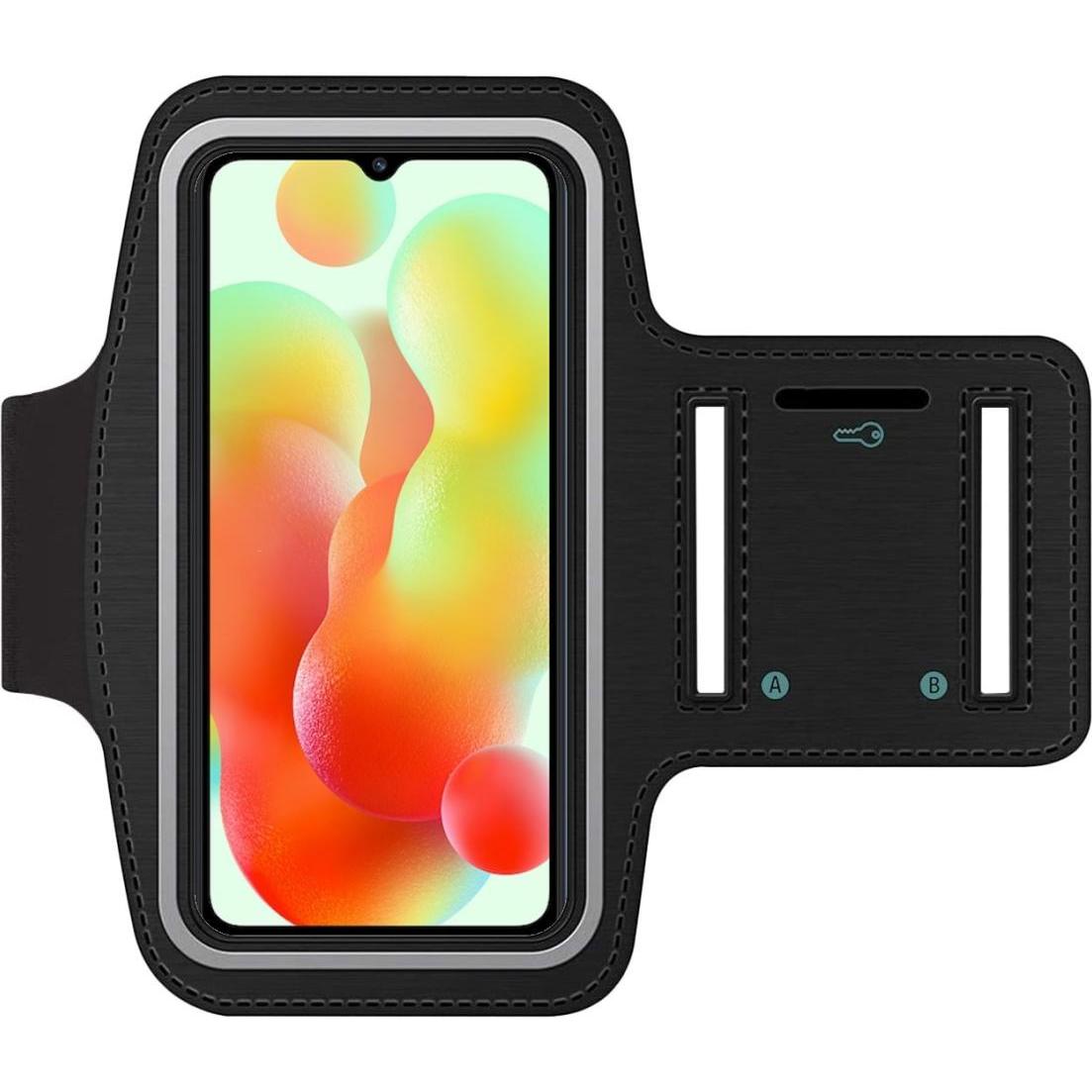 Thumbnail - SmartFitness Xiaomi Redmi 12C Handy Sport Armband, Smartphone Sportarmband, Schwarz