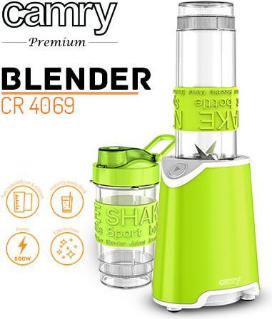 Image du produit Camry Batteur sur socle Fitness vert 500W (500 W)