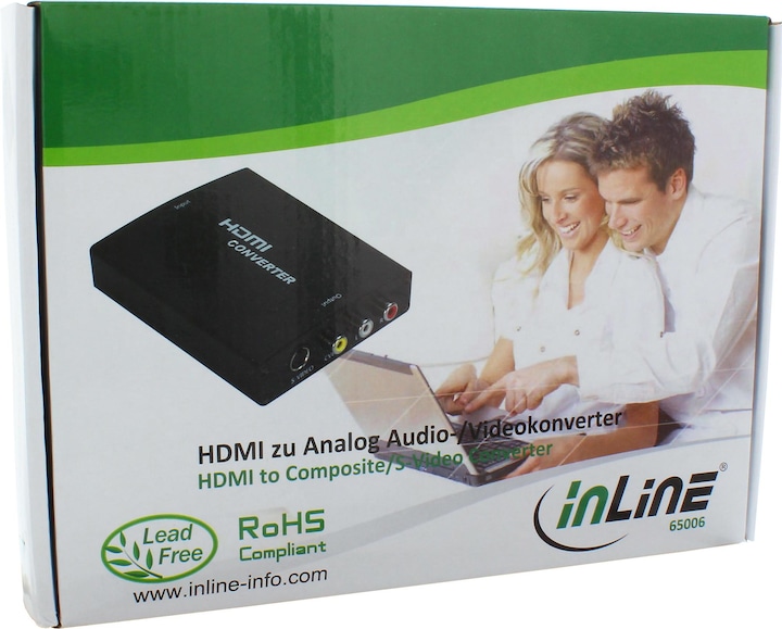 Produktbild InLine HDMI zu Composite und S-Video (Digital -> Analog)