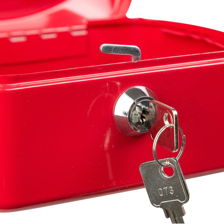 Productafbeelding Idena Geldkistje 6" 155x120x90mm, rood