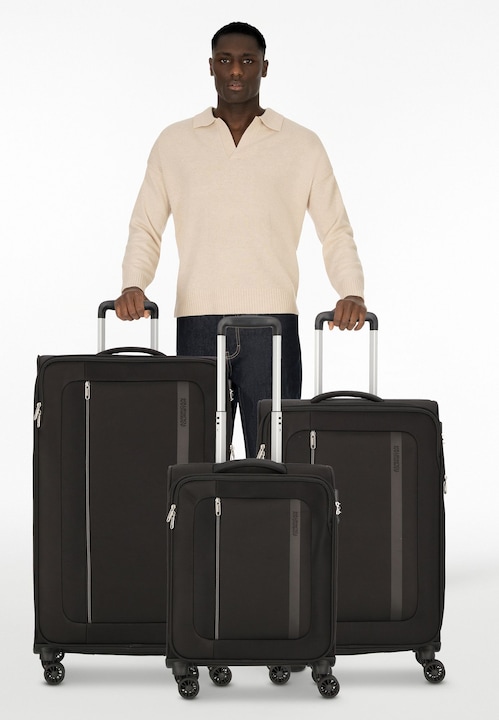 Produktbild American Tourister Blazing Ride 4 Rollen Kofferset 3-teilig mit Dehnfalte (211 l, XL (ab 115l))