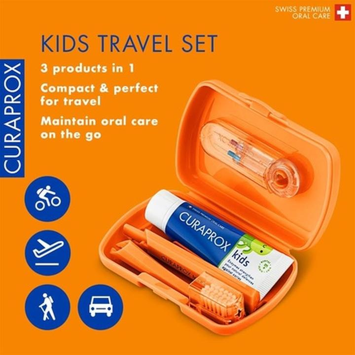 Actual product image Curaprox Kids Travel Set (Extra soft, 3 x)