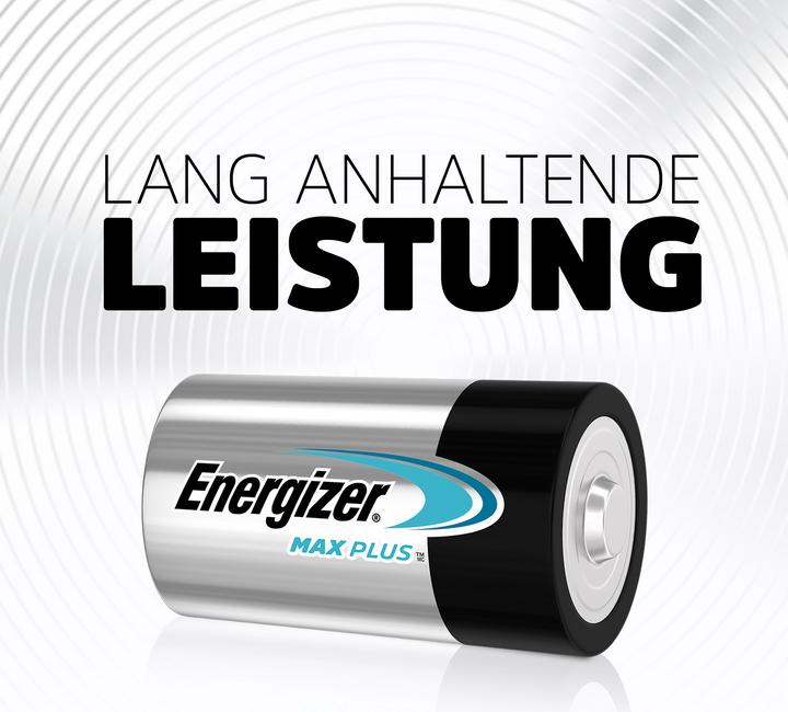 Produktbild Energizer Max Plus Alkaline (2 Stk., D, 16500 mAh)