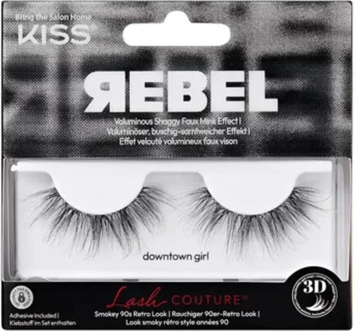 KISS Lash Couture Rebel Collection false eyelashes - Variant : 01 Downtown Girl (Cils artificiels)