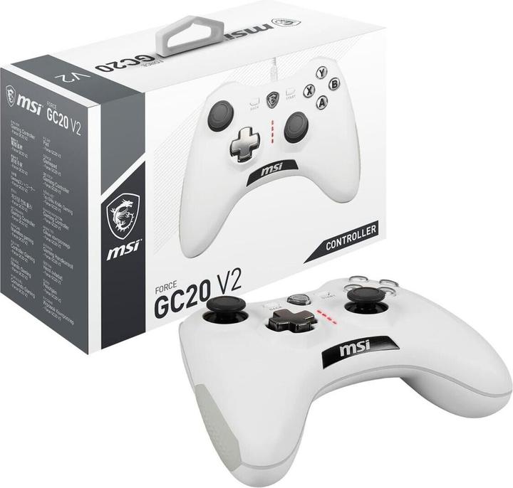 Actual product image MSI GAMEPAD Force GC20 V2 White S10-04G0020-EC4 (Android, PC)