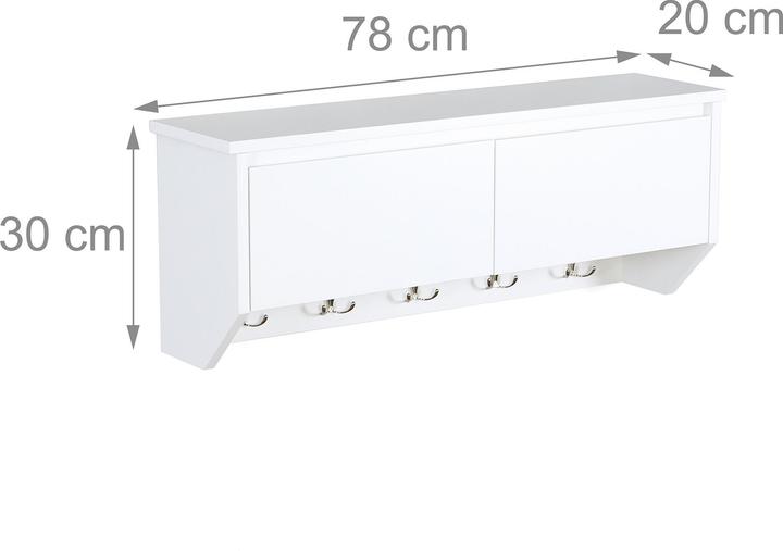 Actual product image Relaxdays Wandgarderobe