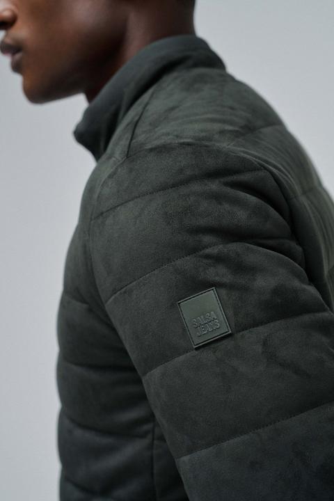 Produktbild Salsa Jeans Steppjacke Suede Puffer Bomber Jacket (M)