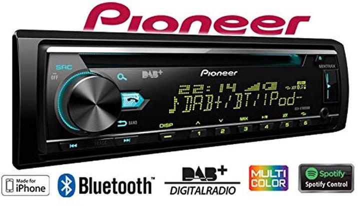 Actual product image Pioneer DEH-X7800DAB without DAB antenna (MirrorLink, Apple Carplay)