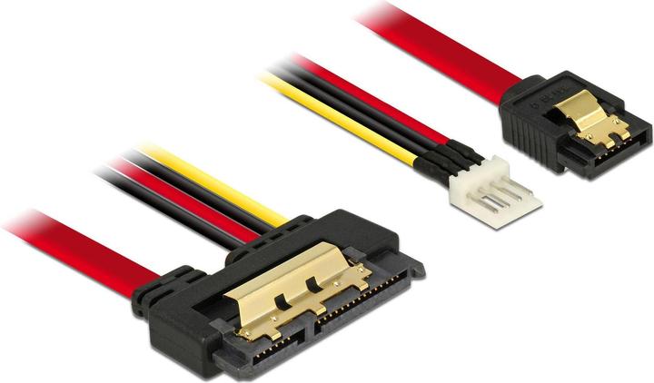 Produktbild Delock SATA Kabel & Floppy Stecker (30 cm, Floppy, SATA III)