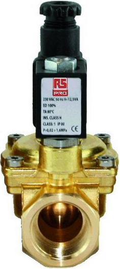 RS PRO Solenoid valve 3/8" NO 24Vdc
