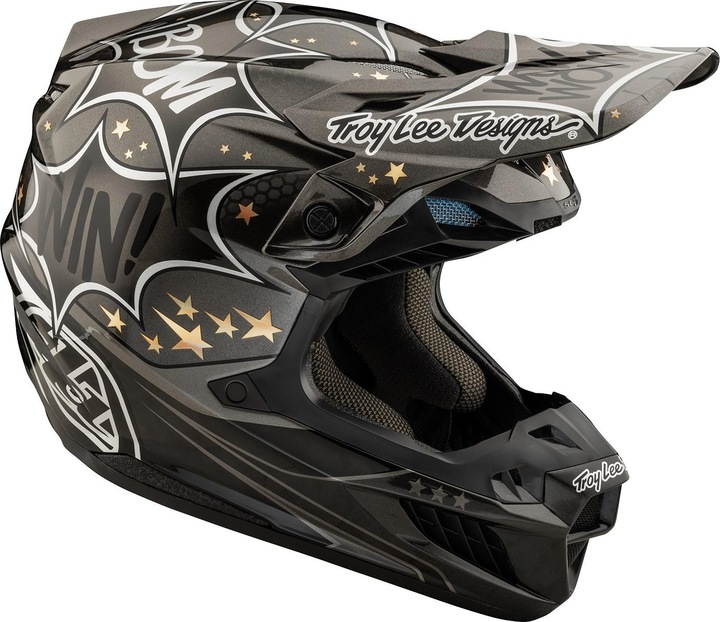 Actual product image Troy Lee Designs SE5 ECE Carbon MIPS Helmet, Cosmic Explosion, gray, L | 58-59cm (58 - 59 cm, L)