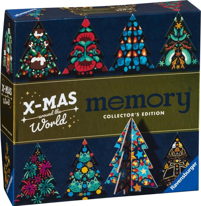 Actual product image Ravensburger 22350 Collector's memory® Christmas - The world-famous memory game with (English, German, Italian, French, Portuguese, Spanish, Japanese, Dutch)