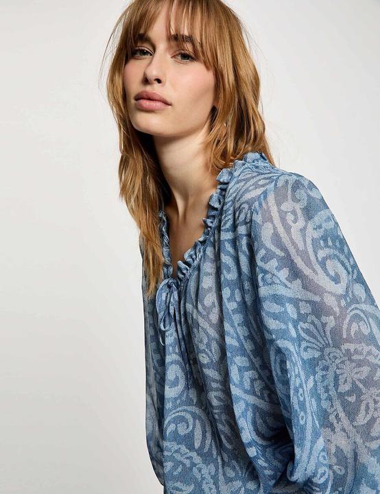 Image du produit Morgan Bedruckte Bluse mit V-Ausschnitt (34)