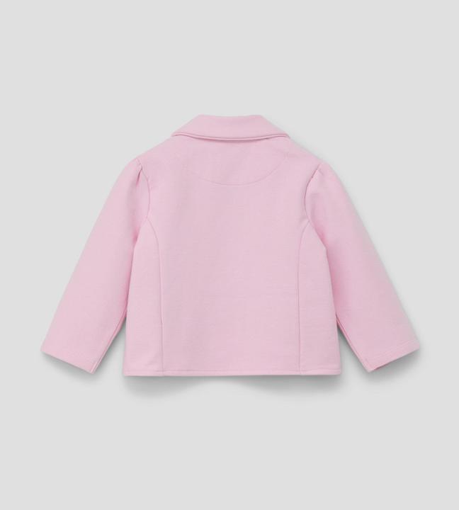Produktbild s.Oliver Indoor-Blazer Sweat-Blazer mit Blümchen-Applikation (80)